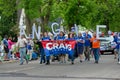 Craig Supporters March at Parade